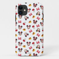 Minnie Mouse Emoji Pattern