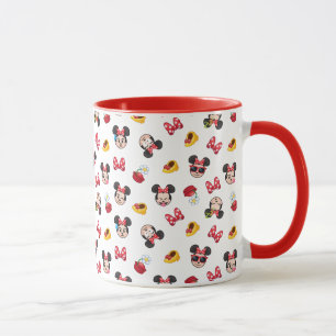 Minnie Mouse Emoji Pattern Mug