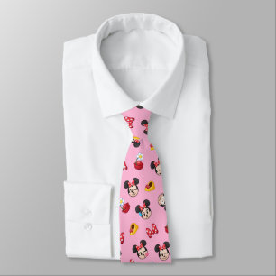 Minnie Mouse Emoji Pattern Tie