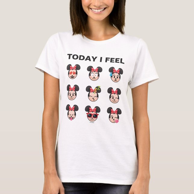 Minnie Mouse Emojis | Today I Feel T-Shirt (Front)