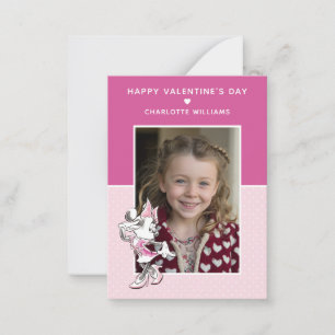 Minnie Mouse Eyelash Photo Valentine Card