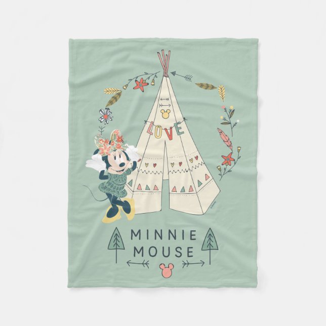 Minnie Mouse | Festival Fun Fleece Blanket (Front)