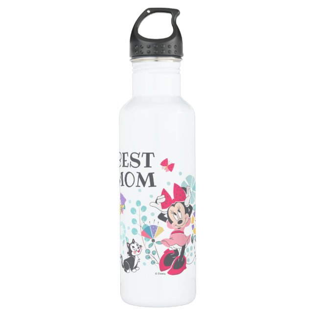 Minnie Mouse & Figaro - Happy Mother's Day 710 Ml Water Bottle (Front)