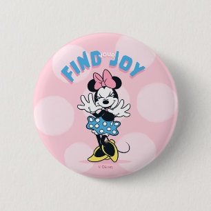 Minnie Mouse Find Your Joy 2 Inch Round Button