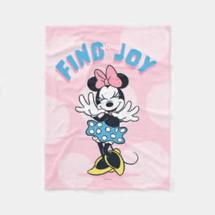 Minnie Mouse Find Your Joy Fleece Blanket