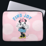 Minnie Mouse Find Your Joy Laptop Sleeve<br><div class="desc">Full of happiness and classic Disney charm, this uplifting Minnie Mouse artwork celebrates positivity with playful polka dots, bright colors, and an encouraging message. Minnie’s joyful pose and signature style make this design feel fun, empowering, and full of heart. Perfect for customizable Zazzle products like apparel, tote bags, wall art,...</div>