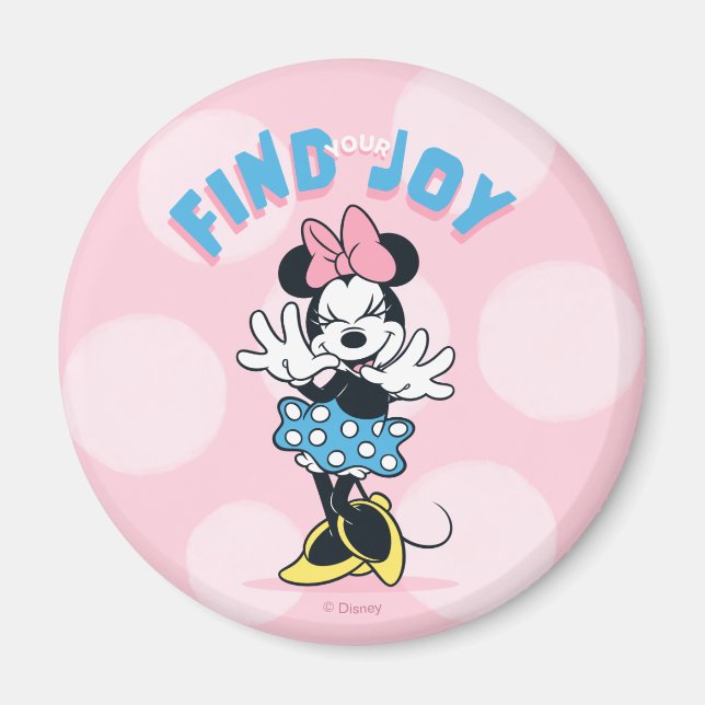 Minnie Mouse Find Your Joy Magnet (Front)