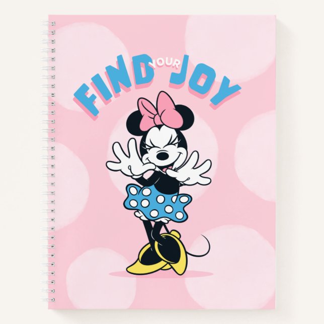 Minnie Mouse Find Your Joy Notebook (Front)