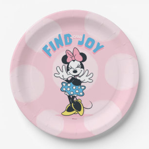 Minnie Mouse Find Your Joy Paper Plate