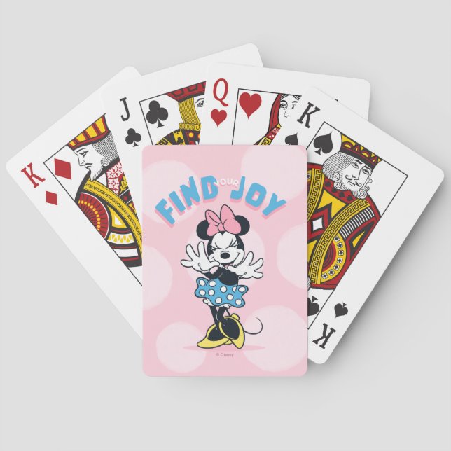 Minnie Mouse Find Your Joy Playing Cards (Back)