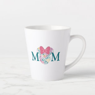 Minnie Mouse Floral Icon - Happy Mother's Day Latte Mug