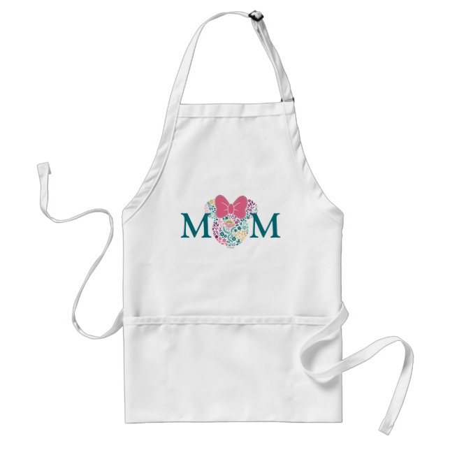 Minnie Mouse Floral Icon - Happy Mother's Day Standard Apron (Front)