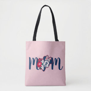 Minnie Mouse Floral Pattern - Happy Mother's Day Tote Bag