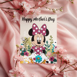 Minnie Mouse - Flowers for Mom Card<br><div class="desc">Minnie Mouse Mother's Day | Celebrate Mother's Day with Minnie Mouse in a field of flowers!</div>