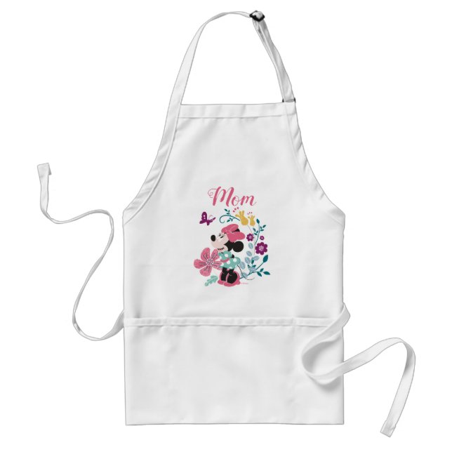 Minnie Mouse & Flowers - Happy Mother's Day Standard Apron (Front)
