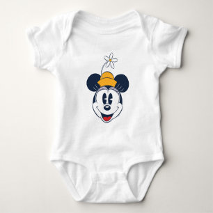 Minnie Mouse   Fun Flower Hat Baby Bodysuit