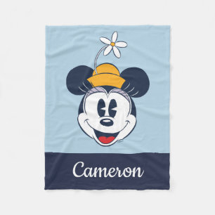 Minnie Mouse   Fun Flower Hat Fleece Blanket