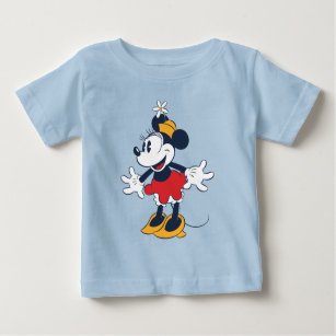 Minnie Mouse   Fun Flower Hat Pose Baby T-Shirt
