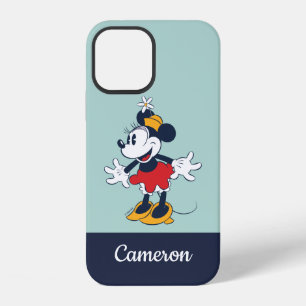 Minnie Mouse Fun Flower Hat Pose iPhone 12 Case