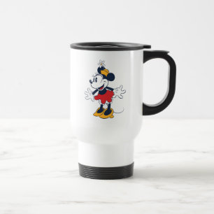 Minnie Mouse   Fun Flower Hat Pose Travel Mug