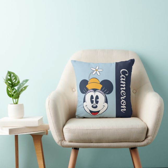 Minnie Mouse | Fun Flower Hat Throw Pillow (Chair)