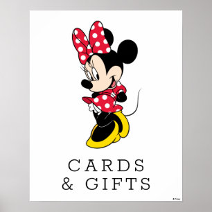 Minnie Mouse Girl Baby Shower Cards & Gifts Poster