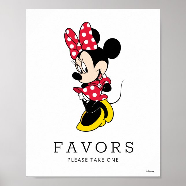 Minnie Mouse Girl Baby Shower Poster (Front)