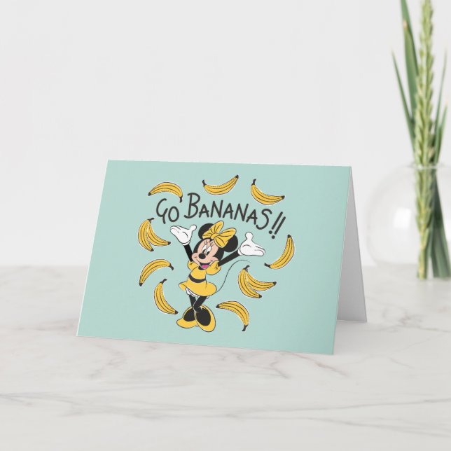 Minnie Mouse | Go Bananas Card (Front)