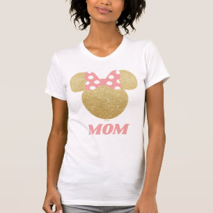 Minnie Mouse Gold & Pink - Mom T-Shirt