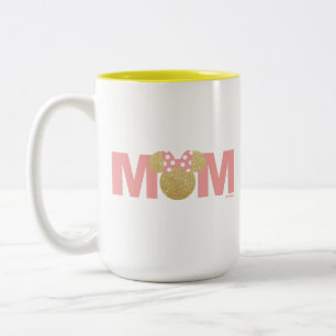 Minnie Mouse   Gold & Pink - Mom Two-Tone Coffee Mug