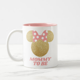 Minnie Mouse   Gold & Pink - Mommy to Be Two-Tone Coffee Mug