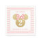 Minnie Mouse | Gold & Pink Striped Birthday