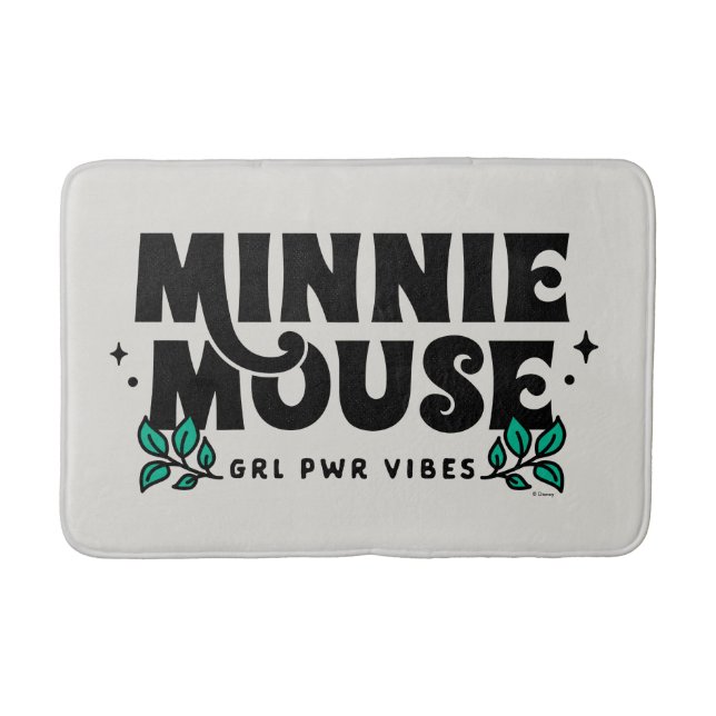 Minnie Mouse | GRL Power Vibes Bath Mat (Front)
