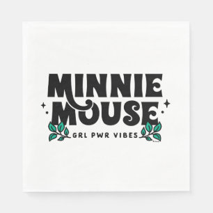 Minnie Mouse   GRL Power Vibes Napkin