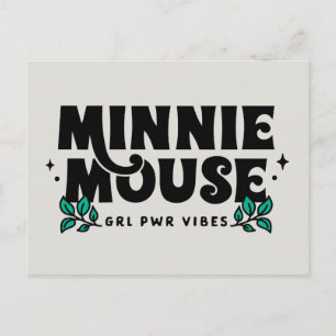 Minnie Mouse   GRL Power Vibes Postcard