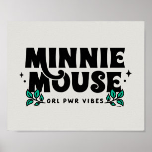 Minnie Mouse   GRL Power Vibes Poster