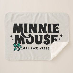 Minnie Mouse   GRL Power Vibes Sherpa Blanket