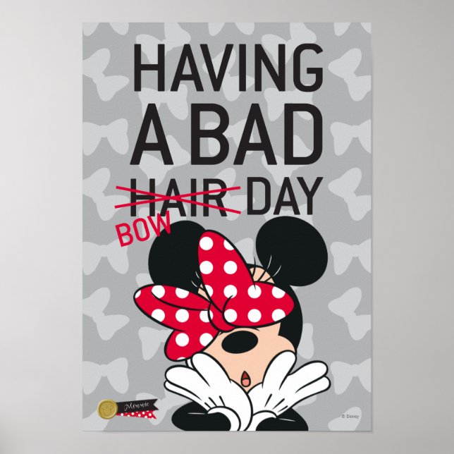 Minnie Mouse | Having a Bad Bow Day Poster (Front)