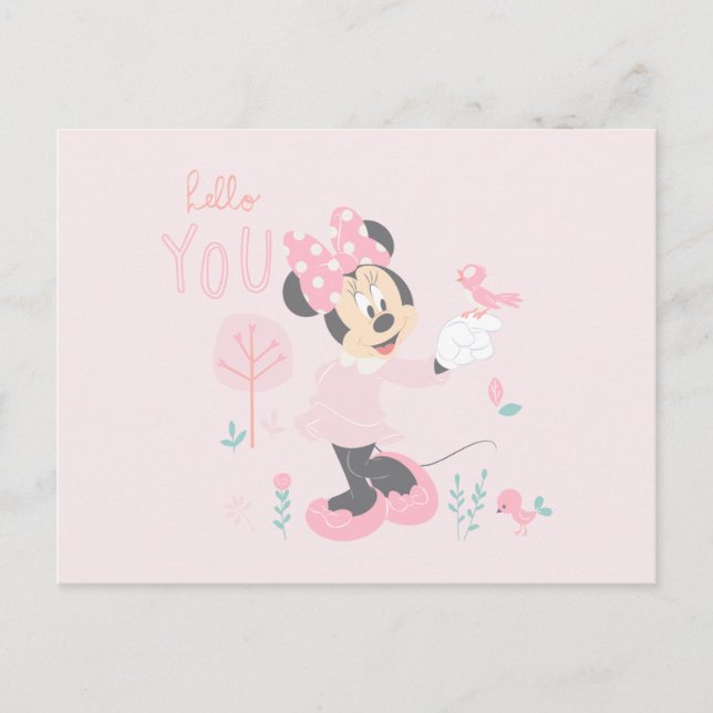 Minnie Mouse - Hello You Postcard (Front)
