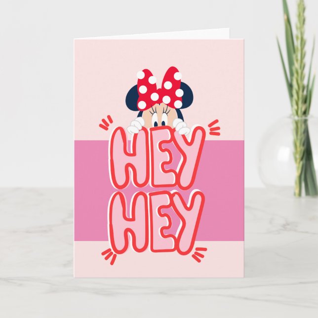 Minnie Mouse - Hey Hey! Card (Front)
