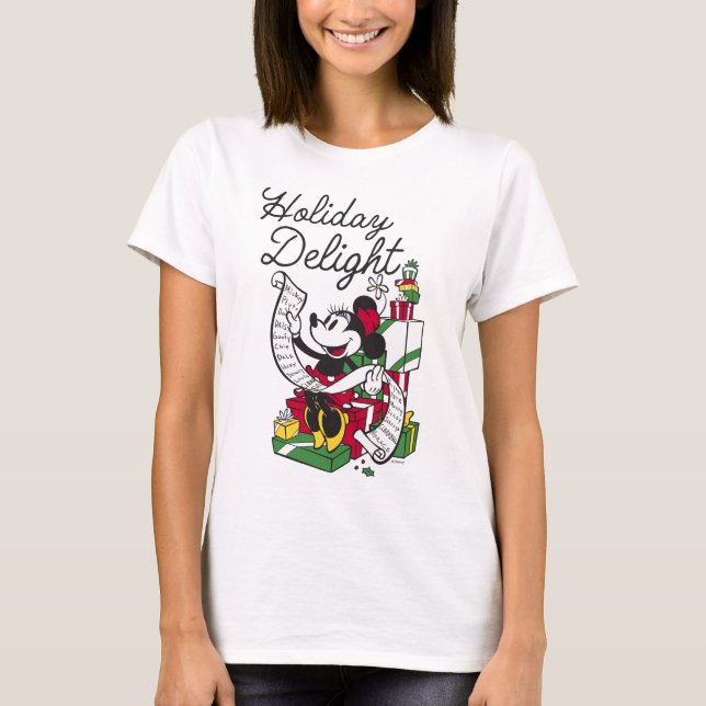 Minnie Mouse | Holiday Delight T-Shirt (Front)