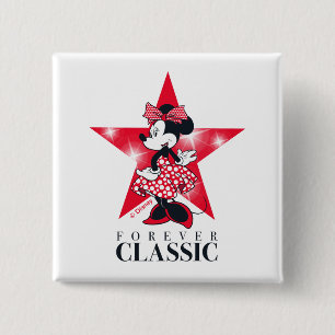 Minnie Mouse Hollywood - Forever Classic 2 Inch Square Button