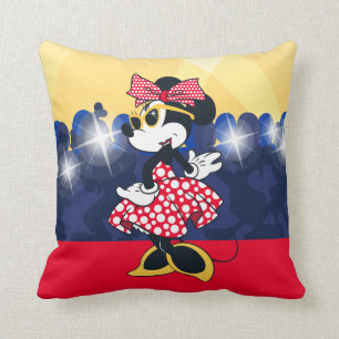 Minnie Mouse   Hollywood's Leading Lady Throw Pillow