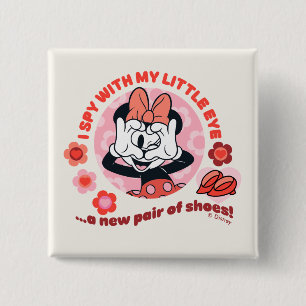 Minnie Mouse I Spy With My Little Eye… 2 Inch Square Button