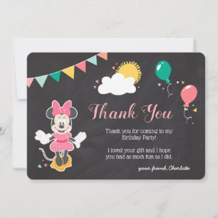 Minnie Mouse Icon Chalkboard   Thank You
