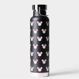 Minnie Mouse Icon Logo Pattern Water Bottle