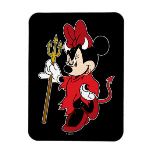 Minnie Mouse in Devil Costume Magnet