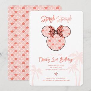 Minnie Mouse   Invitation d'anniversaire de la sir