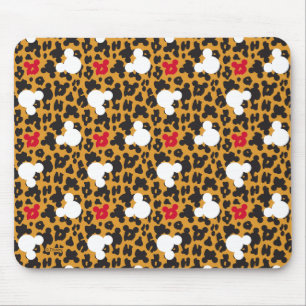 Minnie Mouse   Leopard Pattern Mouse Pad