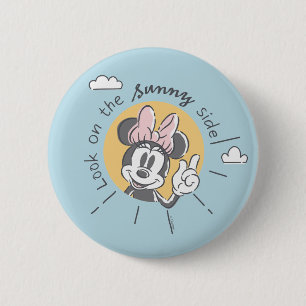 Minnie Mouse   Look on the Sunny Side 2 Inch Round Button
